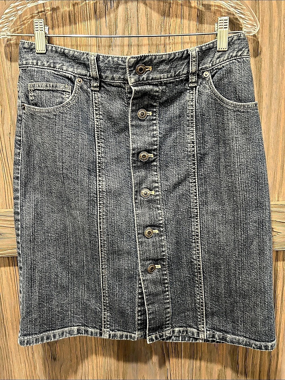 Talbots Denim Pencil Skirt Size 6 Like New